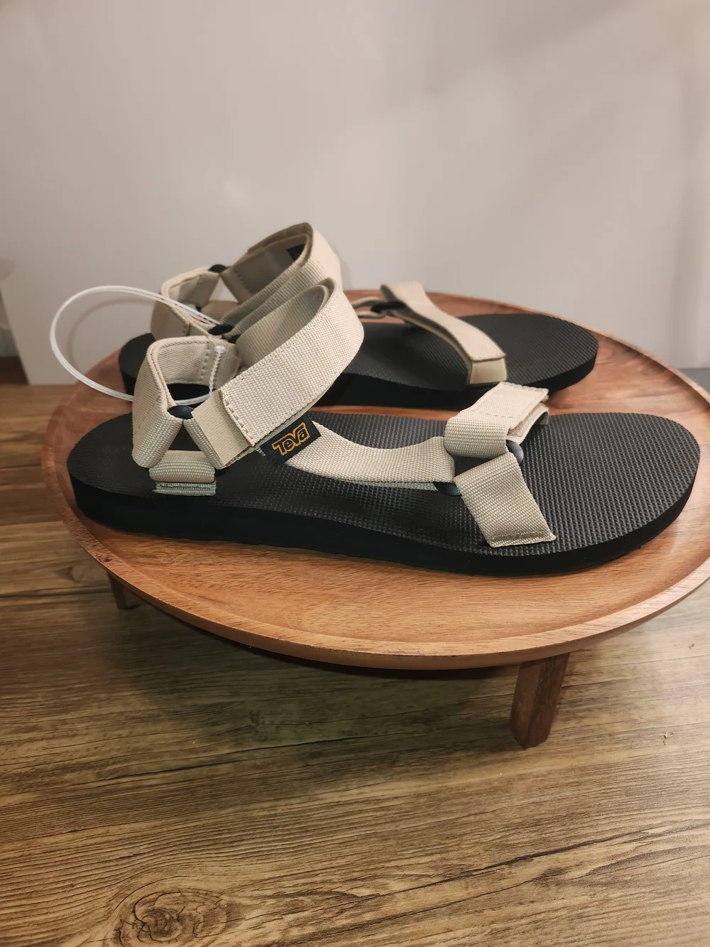 Teva Original Universal Sandals Men's Size 12 White Pepper/Beige & Black NEW